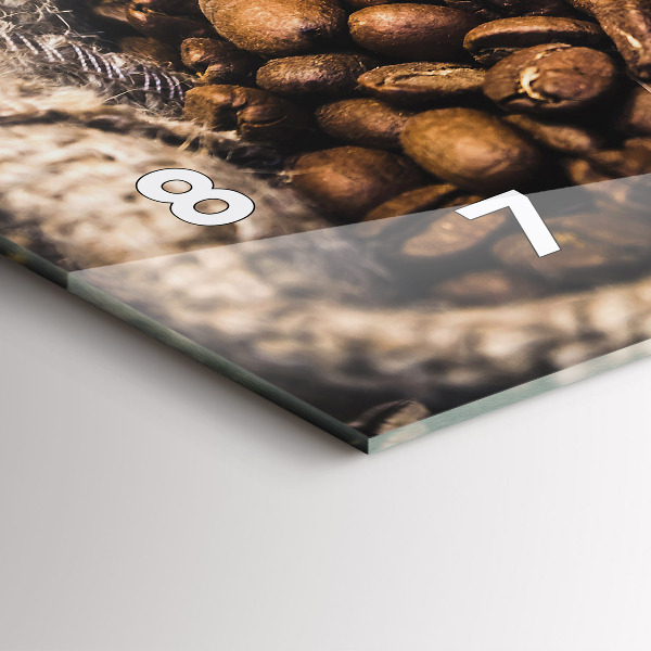 Zegar poziomy Worki kawy