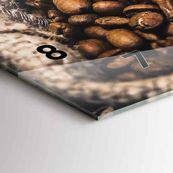 Zegar poziomy Worki kawy