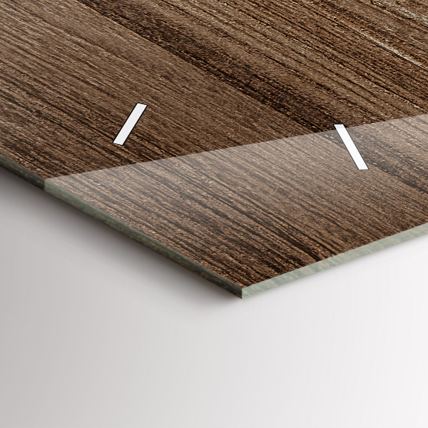 Zegar poziomy Ciemne drewno