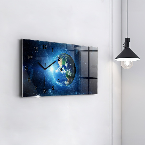 Zegar szklany poziomy Ziemia i galaktyka – NASA