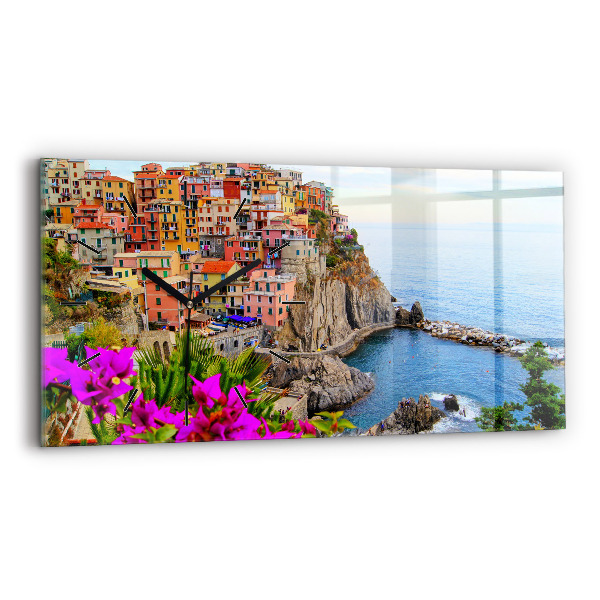 Zegar ścienny poziomy Wybrzeże Cinque Terre
