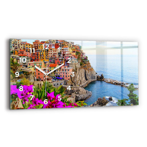 Zegar ścienny poziomy Wybrzeże Cinque Terre