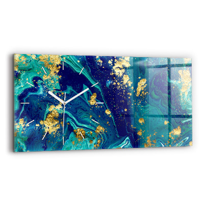Zegar ścienny poziomy Abstrakcja nowoczesna
