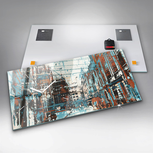 Zegar ścienny poziomy Sztuka Uliczna