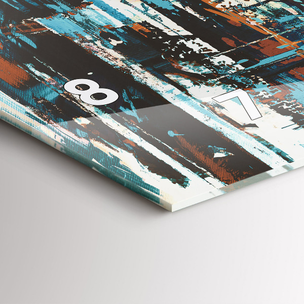 Zegar ścienny poziomy Sztuka Uliczna