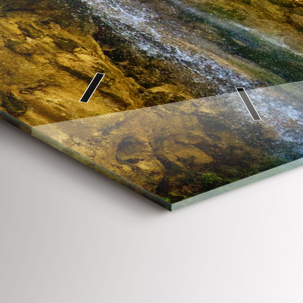 Zegar ścienny poziomy Krajobraz laguny