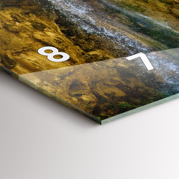 Zegar ścienny poziomy Krajobraz laguny