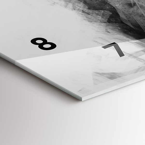 Zegar ścienny poziomy Malowany lew