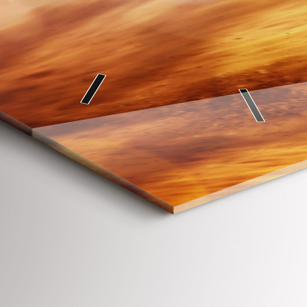 Zegar ścienny poziomy Motocross Enduro