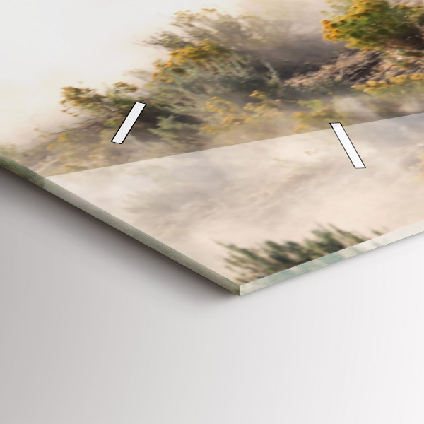 Zegar ścienny poziomy Stado rozpędzonych koni