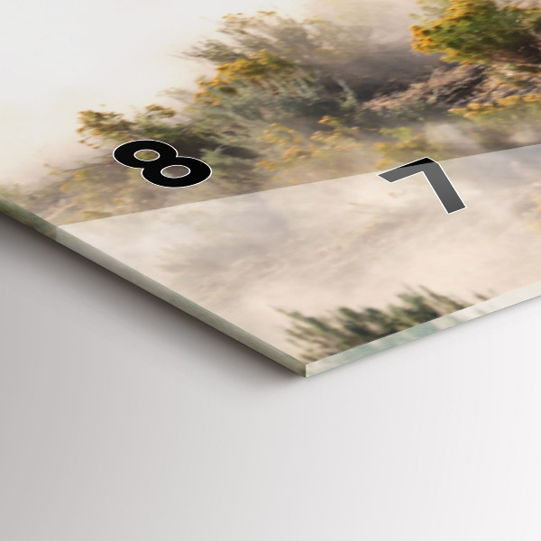 Zegar ścienny poziomy Stado rozpędzonych koni