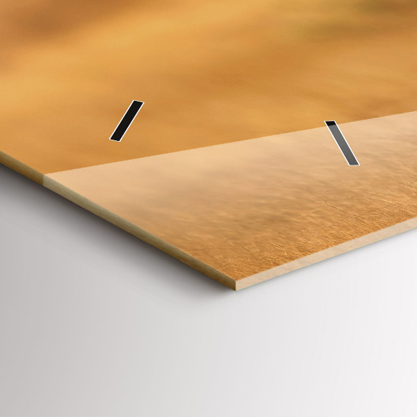 Zegar ścienny poziomy Polowanie Tygrys