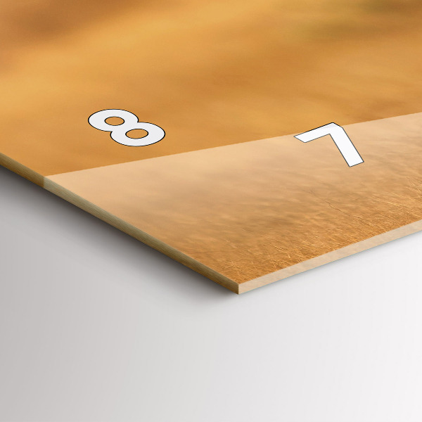 Zegar ścienny poziomy Polowanie Tygrys