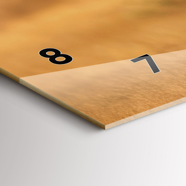 Zegar ścienny poziomy Polowanie Tygrys