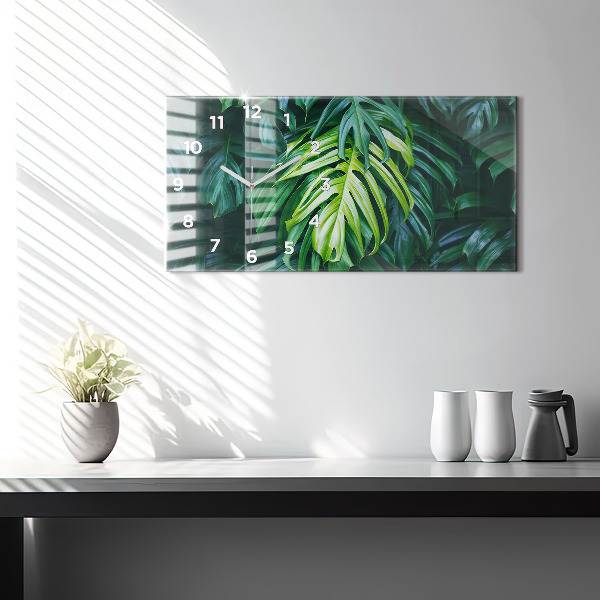 Zegar ścienny poziomy Tropikalna Strona Natury