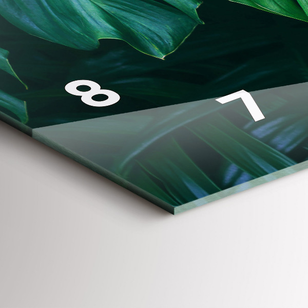 Zegar ścienny poziomy Tropikalna Strona Natury