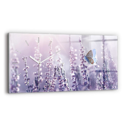 Zegar szklany poziomy Abstrakcja