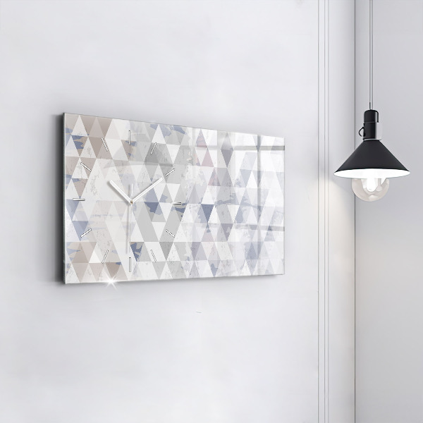 Zegar szklany poziomy Wzór geometryczny