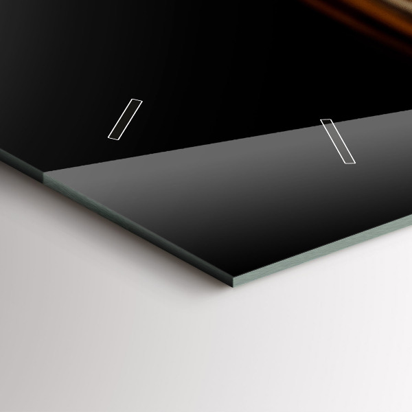 Zegar szklany poziomy Tygrys – dziki wzrok