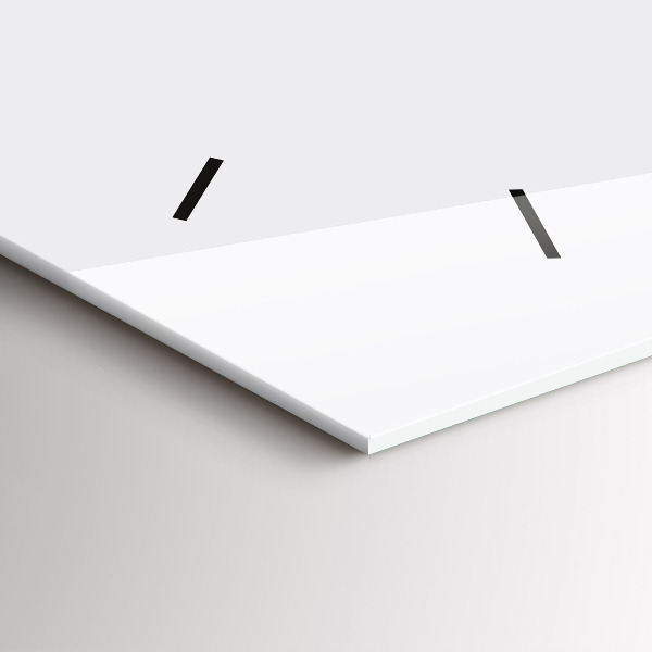 Zegar szklany poziomy Malowane profil konia