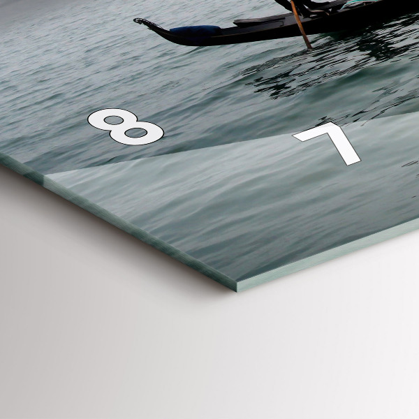 Zegar ścienny poziomy Wenecja Gondola