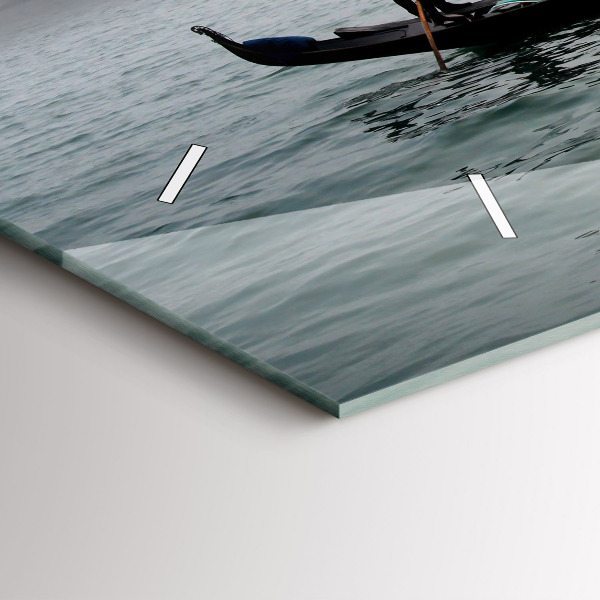 Zegar ścienny poziomy Wenecja Gondola