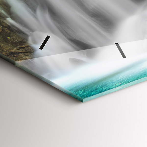 Zegar ścienny poziomy Wodospad w Tajlandii