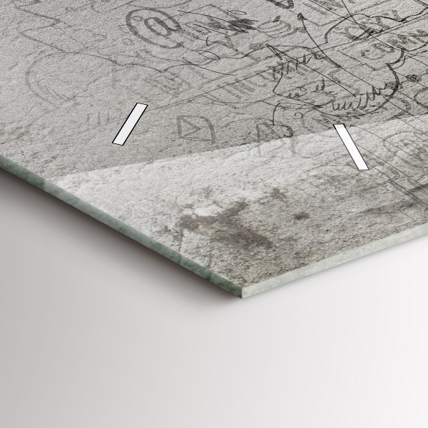 Zegar ścienny poziomy Szkic Miasta