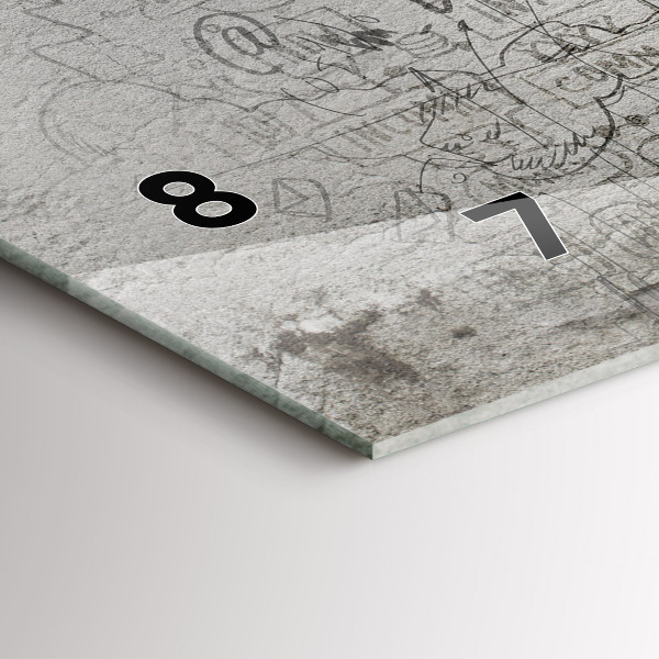 Zegar ścienny poziomy Szkic Miasta