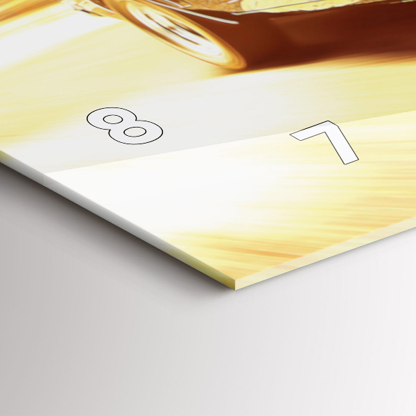 Zegar ścienny poziomy Klasyczny stary samochód