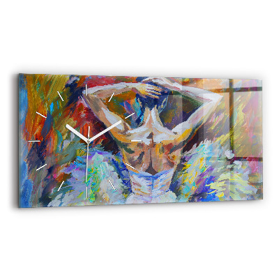 Zegar poziomy Malowana Baletnica