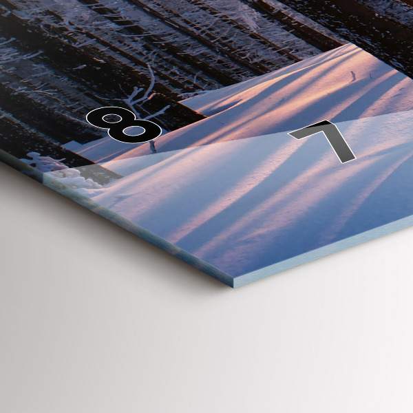 Zegar ścienny poziomy Zachód słońca Las