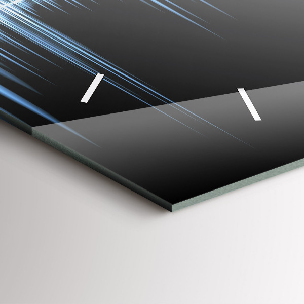 Zegar ścienny poziomy Mikrofon i Słuchawki