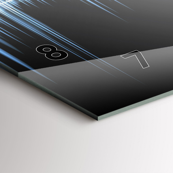 Zegar ścienny poziomy Mikrofon i Słuchawki