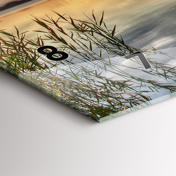 Zegar szklany poziomy Jezioro Zachód Słońca