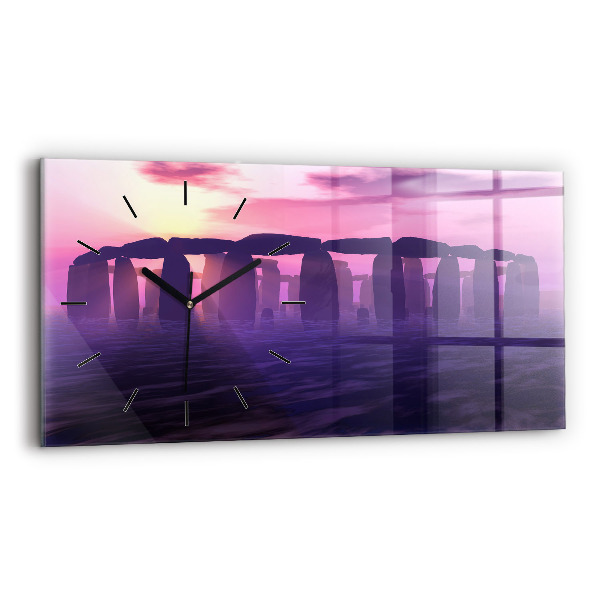 Zegar ścienny poziomy Zachód w Stonehenge