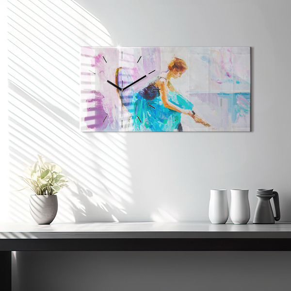 Zegar szklany poziomy Przygotowanie baletnicy