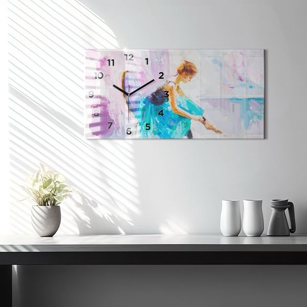 Zegar szklany poziomy Przygotowanie baletnicy