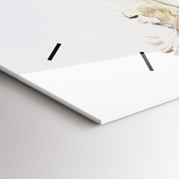 Zegar szklany poziomy Lecące ptaki