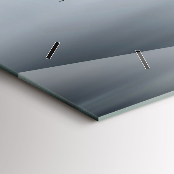 Zegar szklany poziomy Samolot wojskowy w locie