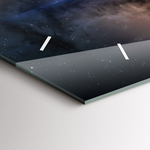 Zegar szklany poziomy Astronauta w kosmosie