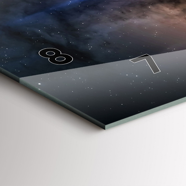 Zegar szklany poziomy Astronauta w kosmosie