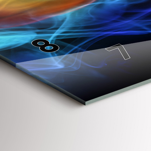 Zegar ścienny poziomy Abstrakcja kolorowe linie