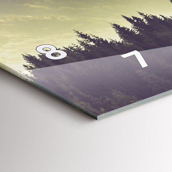 Zegar szklany poziomy Mgliste Górskie Zbocza