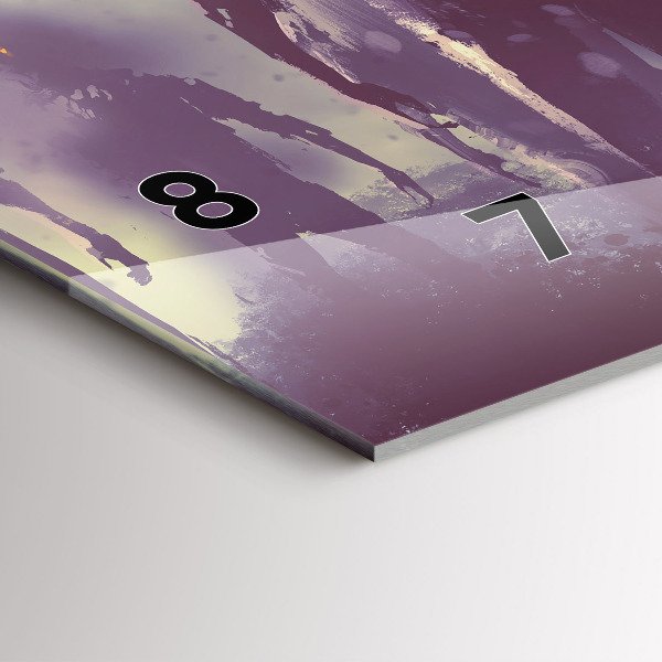 Zegar szklany poziomy Zombie w nocy – halloween