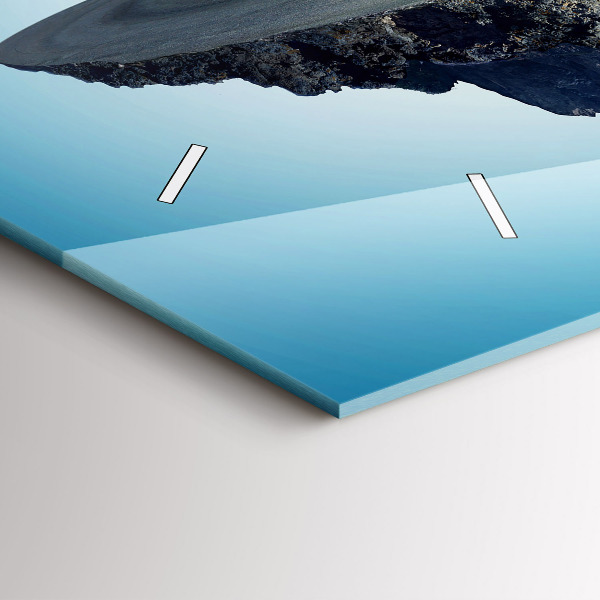 Zegar szklany poziomy Latająca wyspa