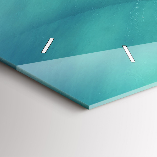 Zegar szklany poziomy Wyspa Serce