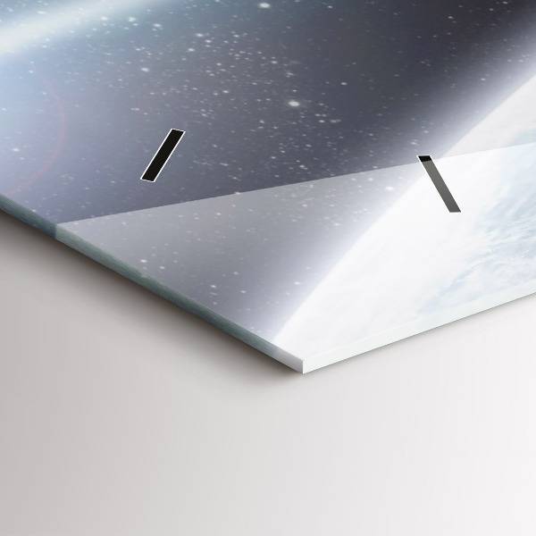 Zegar ścienny poziomy Kosmos Planety