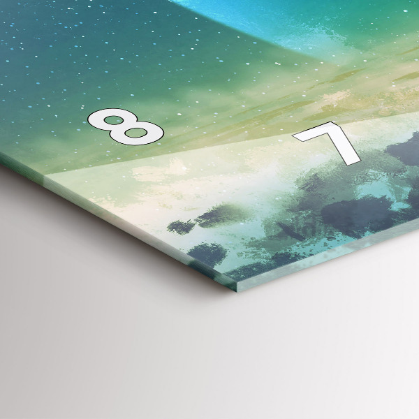 Zegar szklany poziomy Człowiek na księżycu