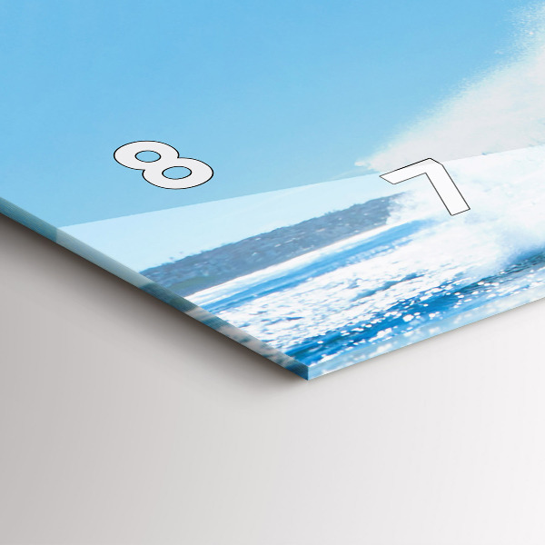 Zegar ścienny poziomy Surfing na Hawajach